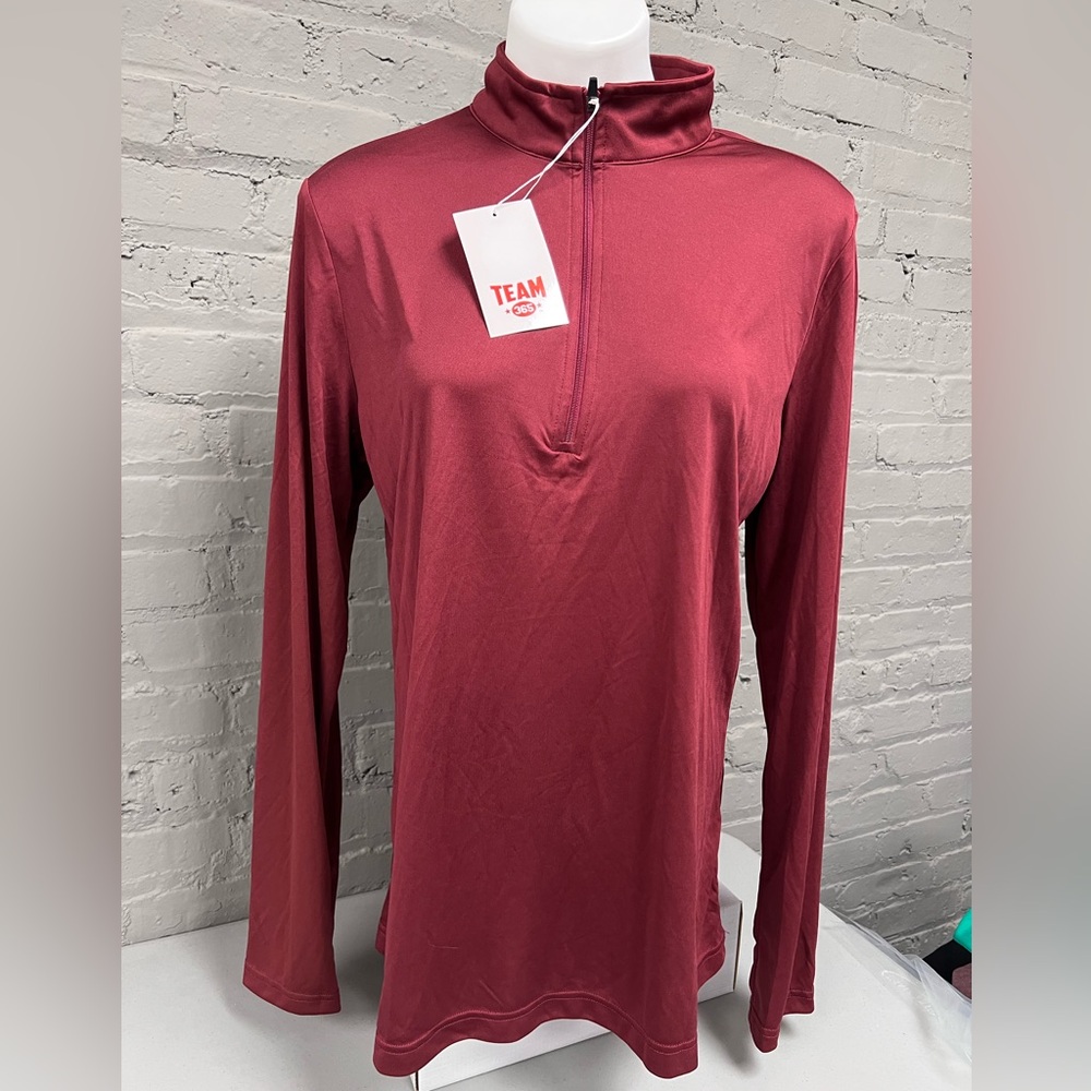 Team Women's Burgundy Quarter-Zip Sweatshirt